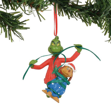 Department 56 Dr. Seuss Grinch Wrapping Max Christmas Tree Ornament